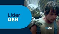 luke skywalker sendo guiado por mestre yoda, liderança, star wars, sucesso