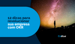 pessoa observando o céu estrelado, dicas de okr, coblue